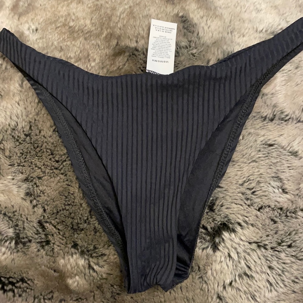 NEW VITAMIN A CHEEKY BLACK BIKINI BOTTOMS
